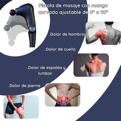 Pistola de masaje con calor y frío