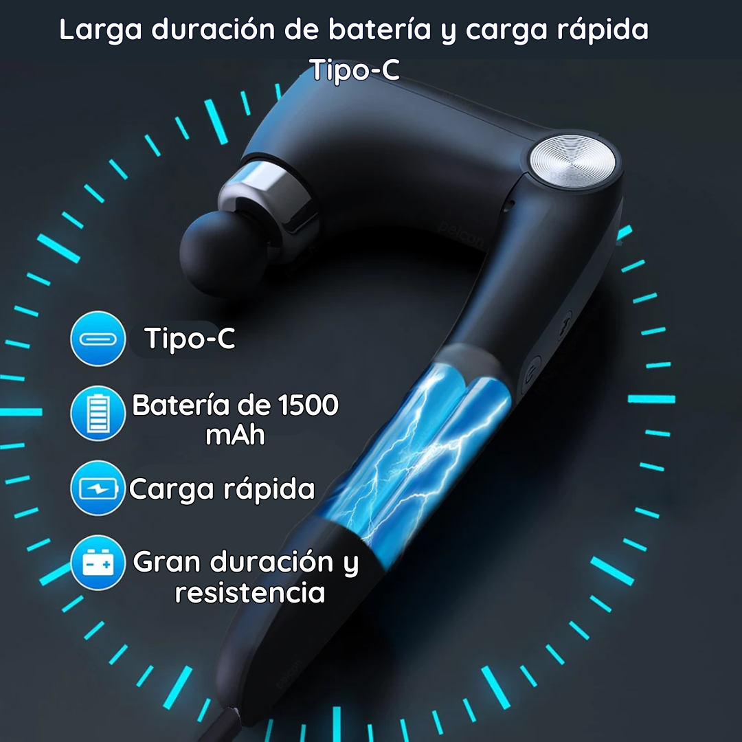 Pistola de masaje con calor y frío