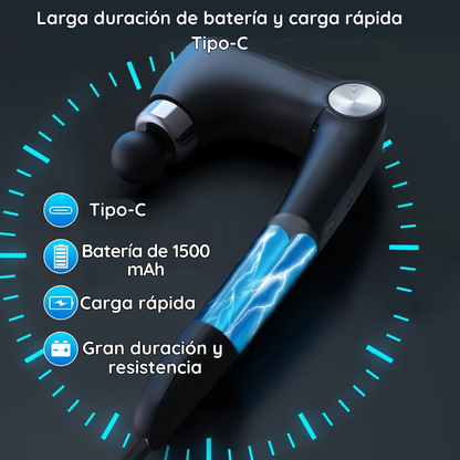 Pistola de masaje con calor y frío