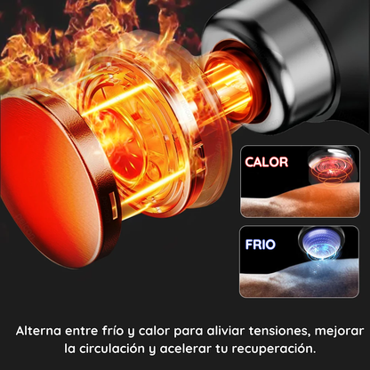 Pistola de masaje con calor y frío